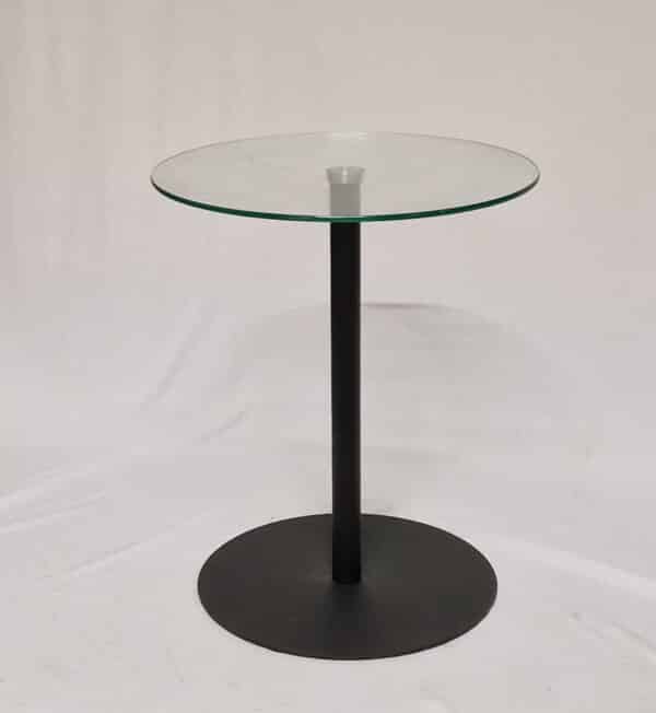 Guéridon plateau en verre