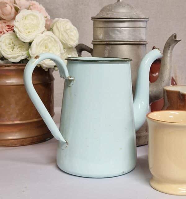 Cafetiere Metal Bleue