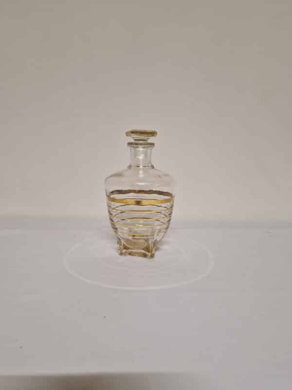 Carafe à whisky en verre et dorure