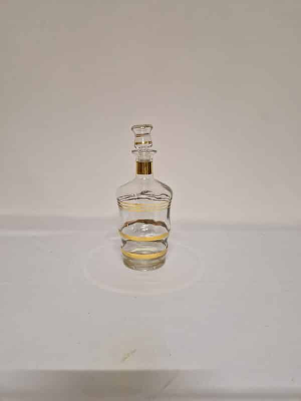 Carafe a whisky verre et dorure