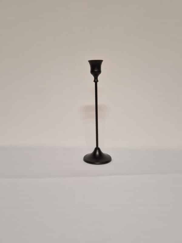 Bougeoir Fin Noir Grand