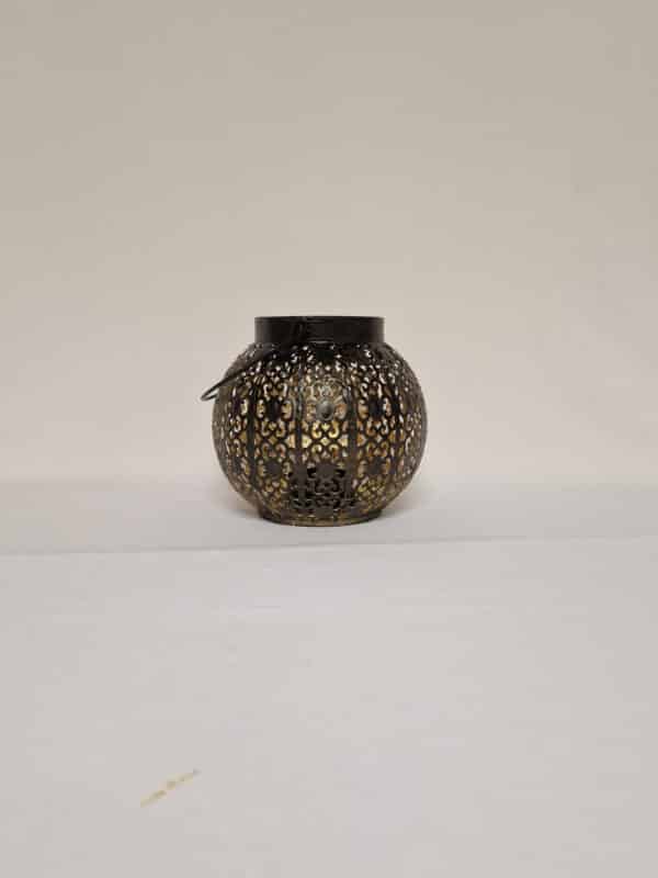 Lanternes Boule En Metal Noir