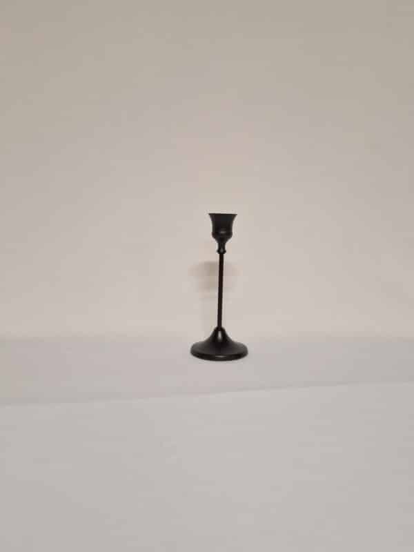 Bougeoir Fin Noir Petit
