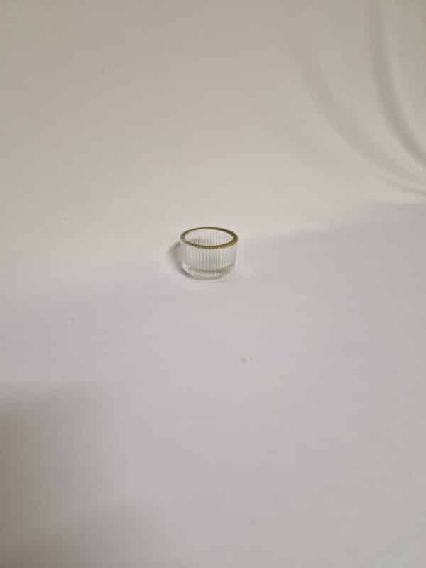 Photophore Verre et Dore