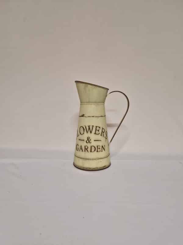 Pichet Métal Garden Crème 23 cm